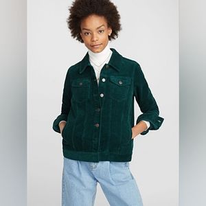 Twik Corduroy Jacket in Kelly Green